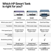 HP Smart Tank 5002 Wireless All-in-One Cartridge-Free Ink Tank Printer, 3Yrs Ink Included, Dawn Dusk