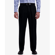 Haggar Men's Black Microfiber Performance Classic Fit Dress Pants Size 38W X 29L