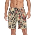 thumbnail image 6 of GZHJMY Men's Sleep Short – Scary Skulls, Pajama Pants with Side Pockets Elastic Waistband Drawstring, Christmas New Year Birthday Gifts, Large, 6 of 7