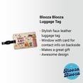 thumbnail image 2 of Crazy Cat Lady Funny Cartoon Faux Leather Travel Luggage Tag, 2 of 7
