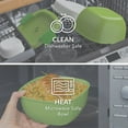 thumbnail image 5 of Bentgo Salad Container - 6.75 cup Bowl with 4-Compartment Toppings Tray, Leak-Proof Dressing Container, Reusable Fork, BPA-Free Lunch Box for Meal Prep & Food Storage; Removable Bento Tray (Green), 5 of 8