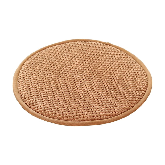 Round Chair Cushion 14 Inch Non Slip Strap Handle Home Office Balcony Stool Seat Pad