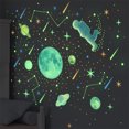 thumbnail image 4 of kurtrusly 842pieces Exquisite Craft Luminous Stickers Easy Installation For Dreamy Atmosphere Sheets Green, 4 of 6