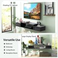thumbnail image 5 of YYAo TV Stand, Television Console Table,Entertainment Center,55 Inches Floating TV Stand with Power Outlet-Black, 5 of 8