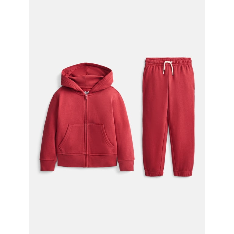 Wonder Nation Boys Full-Zip Hoodie and Jogger Set photo 1