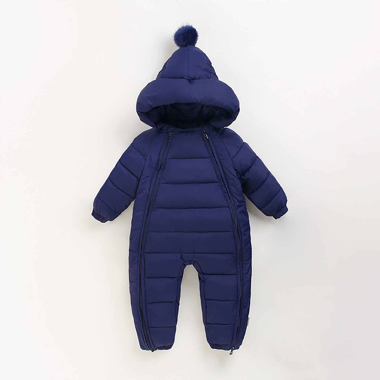 Baby Bear Jumpsuit Babys Girls Boys Knit Sweater Floral Spring Winter Long Sleeve Romper Jumpsuit Hat Clothes Z0F-Navy, 3-6 Months