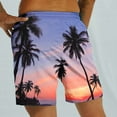 thumbnail image 4 of Puntoco Mens Shorts Summer Pants,Men'S Special Print Beach Casual Trouser Shorts Pants Sky Blue 10(XL), 4 of 5