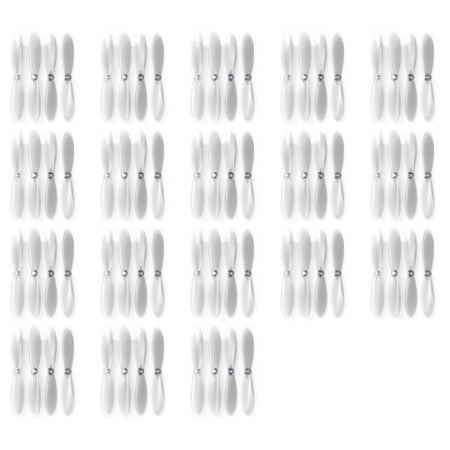HobbyFlip Clear Propeller Blades Props Transparent Propellers Compatible with Hubsan X4 H107L 18 Pack