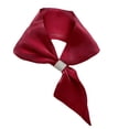 thumbnail image 2 of Fewfanhot Solid Color Silk Scarf Small Ear Socket Scarf Hair Head Breathable Lightweight for Women Gift Packed, 2 of 3