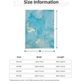 thumbnail image 2 of Couvertures Toutes Saisons Ultra Douces Chaudes Bleu Sarcelle Turquoise Or Cadeau, 2 of 9