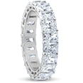 thumbnail image 3 of Pompeii 5Ct Radiant Cut Diamond 14k White Gold Eternity Wedding Ring Lab Grown, 3 of 5