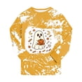 thumbnail image 5 of Xyant Girl Halloween Pajamas Pumpkin Ghost Long Sleeve Soft Cotton Pjs Sets Kids 2Pcs Sleepwear Toddler Boy Pajamas,Size 8-9 Years, 5 of 8