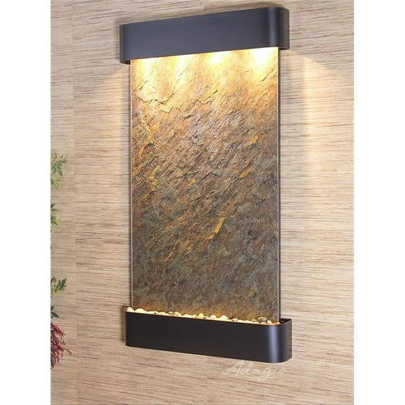 Adagio SFR1512 Summit Falls Round Wall Fountain - Blackened Copper-Green-Featherstone