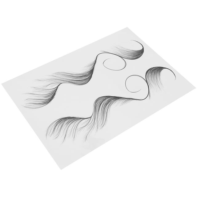 Etiqueta Engomada De La Rayita, Bordes De La Etiqueta Engomada Del Tatuaje Del Cabello Etiqueta Engomada Del Tatuaje De La Rayita Etiqueta Engomada Del Cabello Apariencia Llamativa