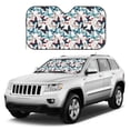 thumbnail image 2 of Fuzoiu Butterfly Print Car Windshield Sunshade,Foldable Reflective Sun Visor,Windshield Sun Shade,UV Rays Sun Visor Shade,Auto Front Sun Shield Shade-Medium, 2 of 8
