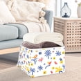 thumbnail image 3 of Yayeee Collapsible Cube Storage Bin with Lid Fabric Closet Decorative Basket with Handles, Tropical Rhythm, 3 of 7