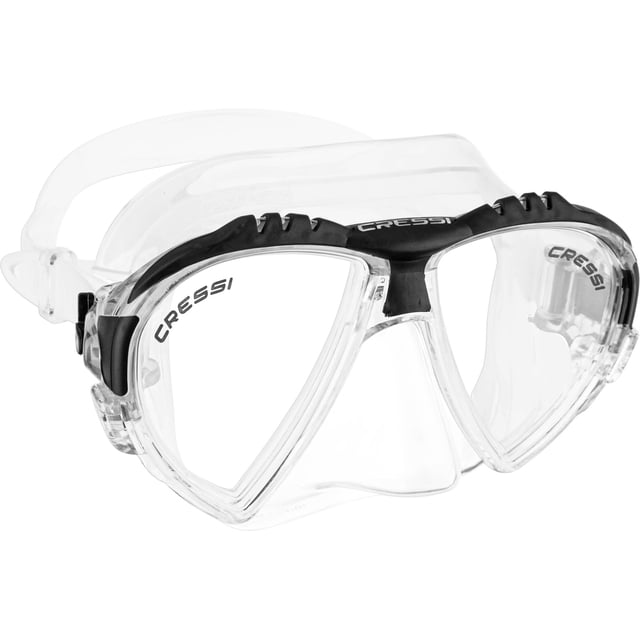 Máscara de buceo Cressi Matrix de 2 lentes, silicona transparente