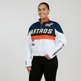 thumbnail image 4 of Women's WEAR by Erin Andrews  Orange/White Houston Astros Racing Full-Zip Jacket, 4 of 4