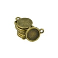 thumbnail image 2 of Base Del Ajuste Del Bisel 50pcs En Blanco Para El Conectador Diy Del Encanto De La Joyería De Cabochon 10m M Sunnimix Conector redondo, 2 of 7