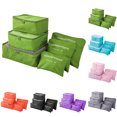 thumbnail image 2 of Cheers 6Pcs/Set Travel Waterproof Clothing Sorting Bag Packing Cube Luggage Organizer, 2 of 6