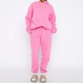 thumbnail image 1 of Trajes De Dos Piezas Sudadera con capucha y pantalones de chándal para mujer Sudadera con capucha informal Pantalones largos Ropa deportiva de manga larga Cgtredaw Rosa S para Mujer, 1 of 1