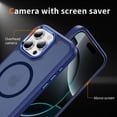 thumbnail image 4 of ELEHOLD For iPhone 15 Pro Slim Shockproof Case, Skin-Friendlyp. Rugged Cover, MagSafe Compatible, Non-Slip, Raised Edges For Cam & Screen Protection, Darkblue, 4 of 8