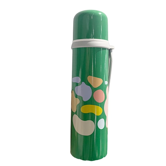 Naiovety Botella de agua térmica portátil de acero inoxidable botellas de vacío beber jugo café hogar viaje escuela Camping tipo 2 Almacenamiento y organización del hogar Verde oscuro Naiovety HA063165-01B