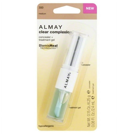 Almay Clear Complex Concealer + Treatment Gel, 300 Medium
