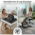 thumbnail image 2 of LNOW Magnetic Mini Exercise Bike Under Desk Pedal Exerciser With Non-slip Base/Mat,Portable Mini Cycle for Leg/Arm Fitness Home/ Office Workout, 2 of 7