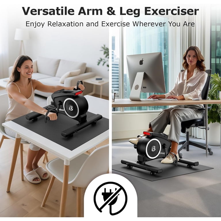 LNOW Magnetic Mini Exercise Bike, Portable Desk Pedal Exerciser photo 2