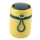 thumbnail image 5 of Recipientes térmicos para sopa de 500 ml, doble aislamiento, antiescaldaduras, calentables, con cuchara plegable para oficina y escuela (amarillo y azul), 5 of 14