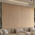 thumbnail image 2 of Peel and Stick PVC Slat Wall Panel 236"x15.75" Self-Adhesive Thick Faux Oak Wood Grain Wallpaper Panel 3D Soundproof Wall Panels for Walls & Ceilings, 2 of 5