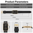 thumbnail image 6 of Men’s Vintage Quartz Watch Rectangular Dual-Dial Design with Dual Time Zone,Waterproof Man Watch with Leather Strap, Perfect for Travel & Business, 6 of 7