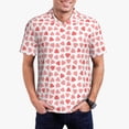 thumbnail image 5 of Wukai Hearts Men’s Polo Shirts,Quick-Dry Athletic Shirt,Classic Fit Shirts-Large, 5 of 8