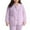 Purple, variant on Women's Plus Size Plush Pajamas Winter Warm Double-Faced Fleece Bed Jacket Home Cardigan Pajamas With Pocket