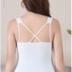 thumbnail image 5 of Pijama de manga corta para mujer, de verano, talla grande, con tirantes, almohadillas para el pecho y el centro de la espalda, sin mangas y pijama interior, blusa de poliéster para mujer., 5 of 5