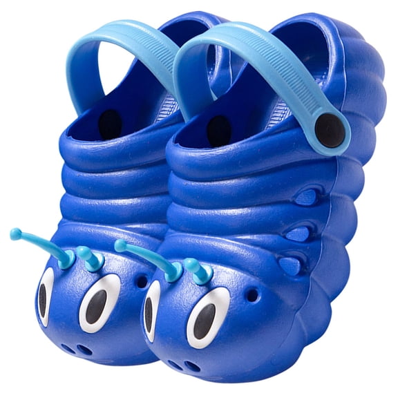 DEEPCRAFF 1 Pair Breathable Children Sandals In Cool Style Perfect For Beach And Outdoor Activities Blue 6.29In