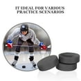 thumbnail image 3 of unbranded 3Ud Pelotas Para Hockey PVC Negras Para Confiable Con Dureza Ajustable Y Uso Múltiple, 3 of 8