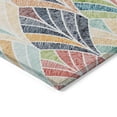 thumbnail image 4 of 5' X 8' Orange Copper And Gold Geometric Washable Indoor Outdoor Area Rug, 4 of 5