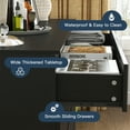 thumbnail image 6 of Kadyn Black Dresser for Bedroom, 8 Chest of Drawers, Wooden Dressers for Bedroom, Living Room,Hallway, 6 of 12