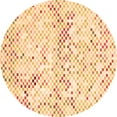 thumbnail image 1 of Ahgly Company Indoor Round Abstract Orange Contemporary Area Rugs, 7' Round, 1 of 1