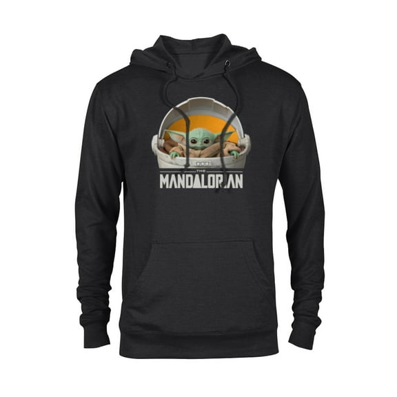 Star Wars The Mandalorian The Child Floating Pod - Pullover Hoodie for Adults - Customized-Black