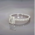 thumbnail image 2 of 2Ct Cushion Cut Simulated Diamond Women's Engagement Ring 14K White Gold Plated, 2 of 4