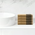 thumbnail image 2 of Juego de toallas de mano con patrones geométricos REGALWOVEN, toallas de baño de algodón, toallas de cara de bajo pelaje para baño, hotel, spa 13" x 13" Marrón claro 4 piezas, 2 of 7
