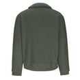thumbnail image 3 of Mens Fuzzy Sherpa Sweatshirt Quarter Zip Pullover Long Sleeve Winter Fall Fleece Outwear Casual Warm Tops With Pocket, 3 of 5