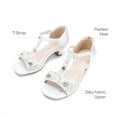 thumbnail image 2 of BURUDANI Girls Dress Sandals with Ankle Strap T-Strap Low Heel Pumps for Little & Big Kids, 2 of 7
