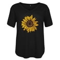 thumbnail image 4 of Women Fashion Printing Shirts Short Sleeve Loose Tee Tops, 4 of 4