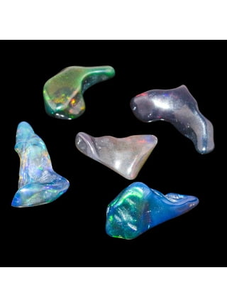 3pcs, 100% Real Ultra Fire Black Opal Raw Stone, Natural Rough, Ethiopian  Rock Crystals Gemstone, Jewelry Making Supplies, Chakra Healing Stone,  Birthday Gift, Crafts & DIY, Rainbow Fire Minerals Lot 