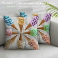 thumbnail image 3 of Qinduosi Throw Pillow Cushion Cover, with Various Forming Row Summer Season Picture Print, Decorative Square Accent Pillow Case White, 3 of 5