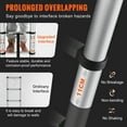 thumbnail image 3 of VEVOR Telescoping Ladder, 12.5 ft Aluminum One-button Retraction Collapsible Extension Ladder, 375 lbs Capacity w/ Non-slip Feet, Portable Multi-purpose Compact Ladder for Home, RV, Loft, ANSI Listed, 3 of 9